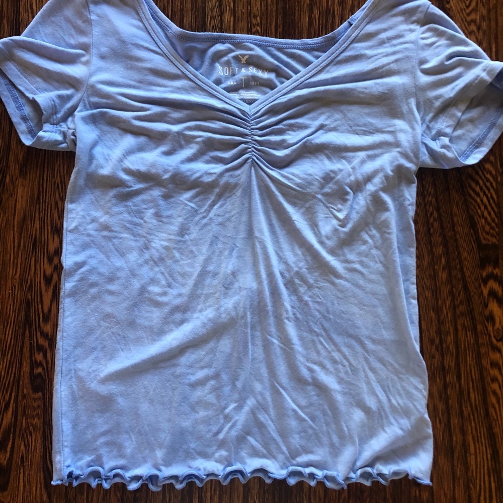 American Eagle blue top